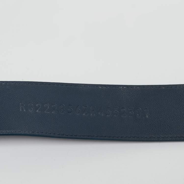 Pre Owned Hermès Navy Blue Suede Chypre Sandals Size 45.5