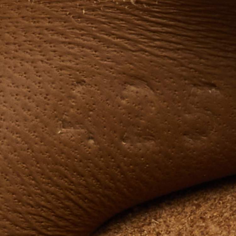 Pre Owned Hermes Brown Suede Go Mules Size 42.5