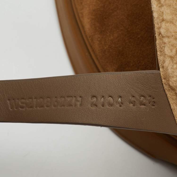 Pre Owned Hermès Brown Suede  Veo Ankle Length Boots Size 42.5