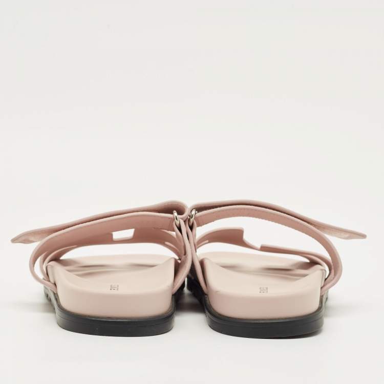 Pre Owned Hermès Beige Suede chypre Flat Sandals Size 40