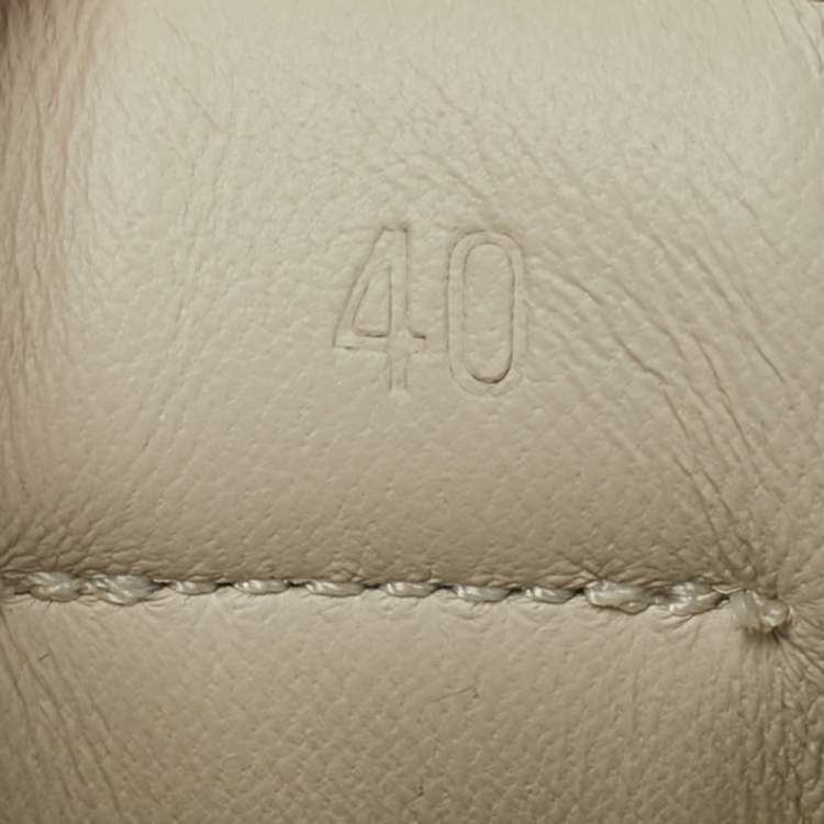 Pre Owned Hermès Jet Size 40 Beige Suede Lace Up Sneakers