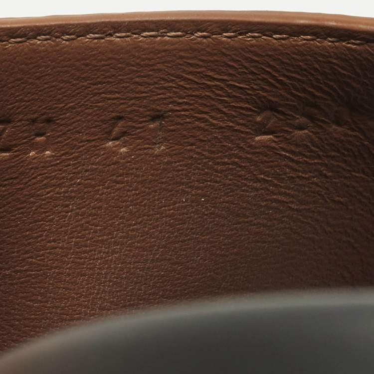 Pre Owned Hermès Jackson Size 41 Brown Leather Flat Slide