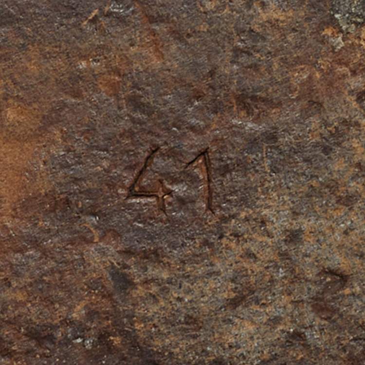 Pre Owned Hermes Izmir Size 41 Brown Leather Flat Slide