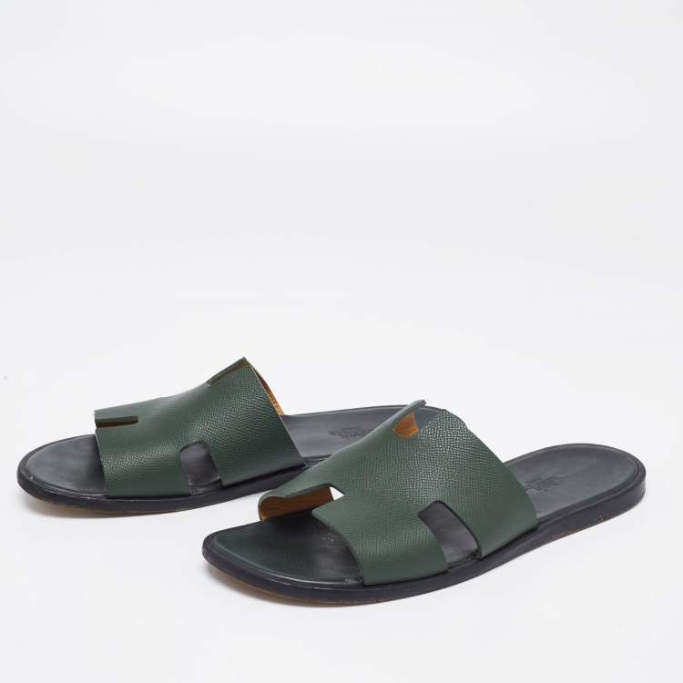 hermes green sandals