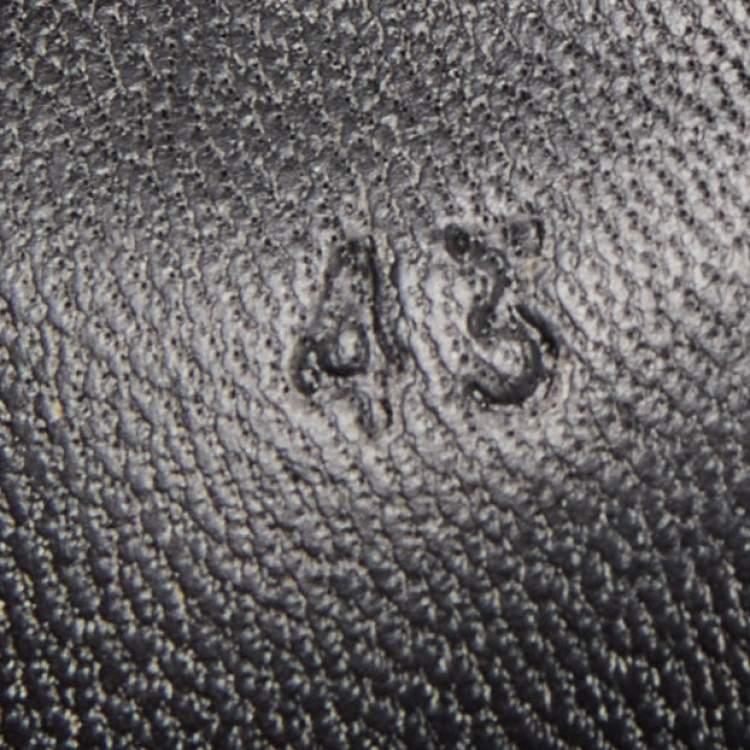 Pre Owned Hermes Black Perforated Suede Slip On Sneakers Size 43