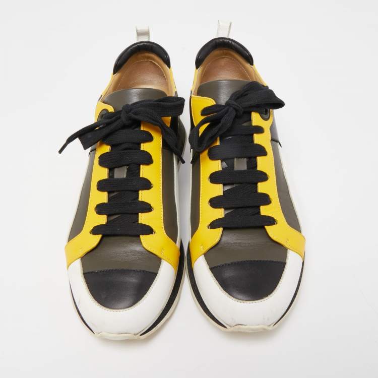 Pre Owned Hermes Multicolor Leather Rebus Sneakers Size 42
