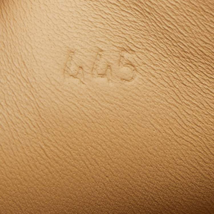 Pre Owned Hermes Brown Leather Day Low Top  Sneakers Size 44.5