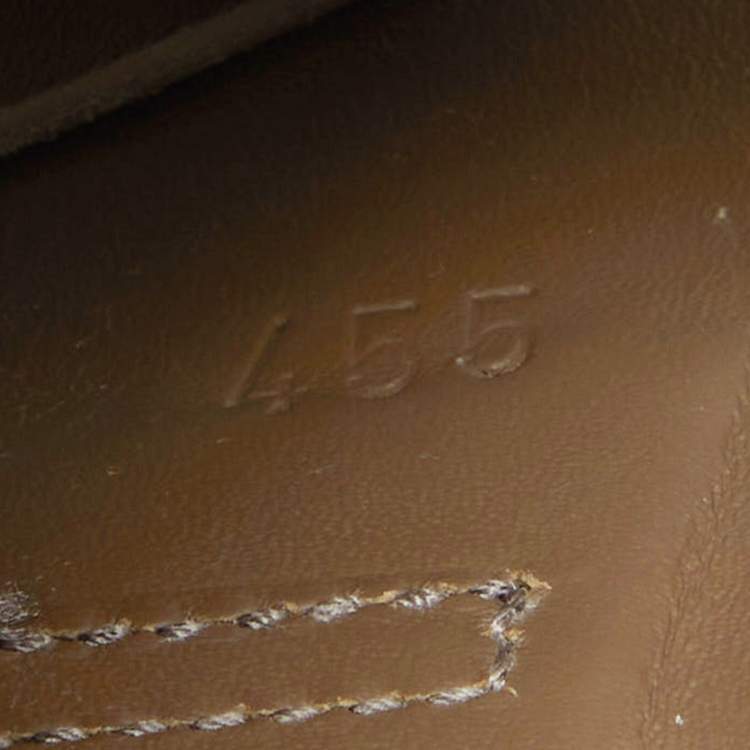 Pre Owned Hermes Beige Suede Electric Sandals Size 45.5