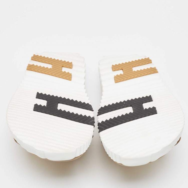 Pre Owned Hermes Beige Suede Infra Sandals Size 45