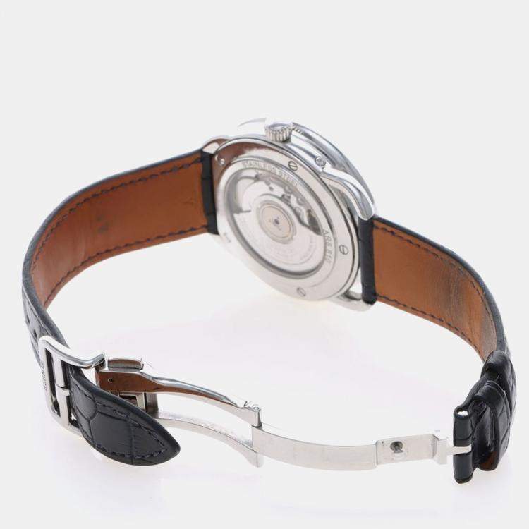 Pre Owned Hermes Arceau AR8.810 Automatic Stainless Steel Men's Wristwatch 43 mm