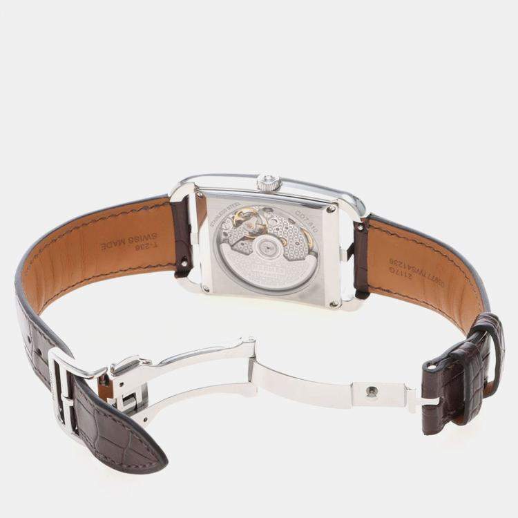 Pre Owned Hermes Cape Cod CD7.810 Automatic Stainless Steel Men's Wristwatch 33 mm