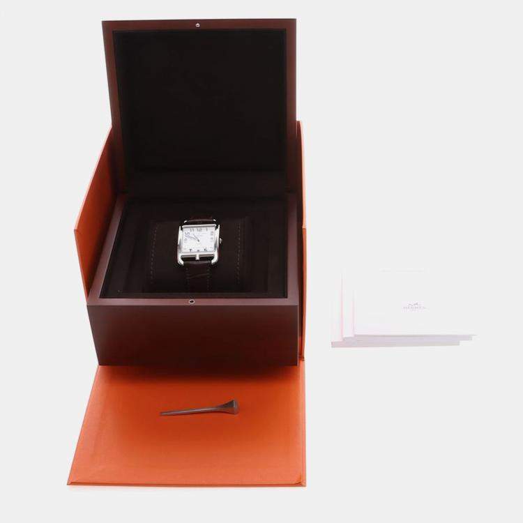 Pre Owned Hermes Cape Cod CD7.810 Automatic Stainless Steel Men's Wristwatch 33 mm