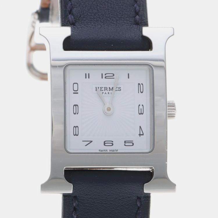 مملوكة مسبقًا ساعة يد نسائية هيرمس هور إتش HH1.210 ستانلس ستيل كوارتز 21 مم