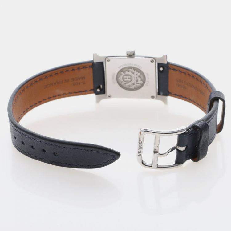 مملوكة مسبقًا ساعة يد نسائية هيرمس هور إتش HH1.210 ستانلس ستيل كوارتز 21 مم