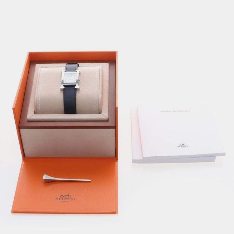 مملوكة مسبقًا ساعة يد نسائية هيرمس هور إتش HH1.210 ستانلس ستيل كوارتز 21 مم