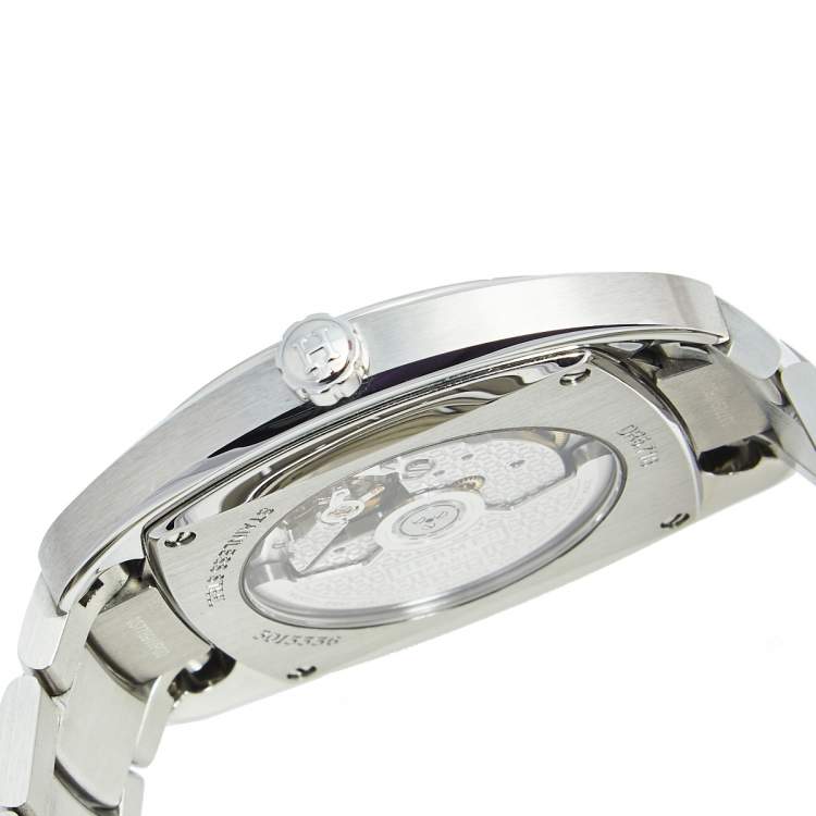 Pre Owned Hermes Silver White Stainless Steel Dressage DR5.71B Men's Wristwatch 40 mm
