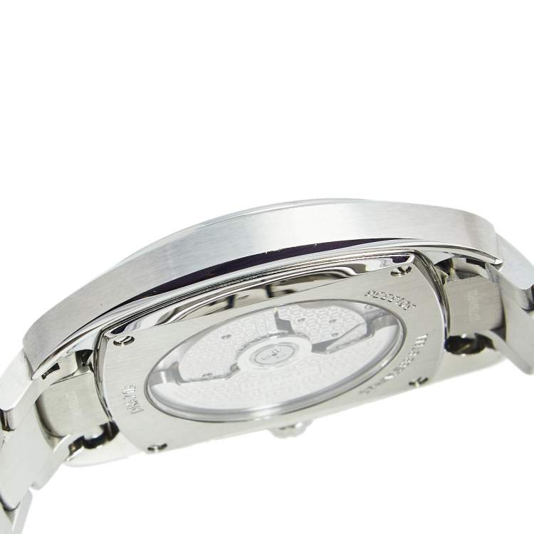 Pre Owned Hermes Silver White Stainless Steel Dressage DR5.71B Men's Wristwatch 40 mm