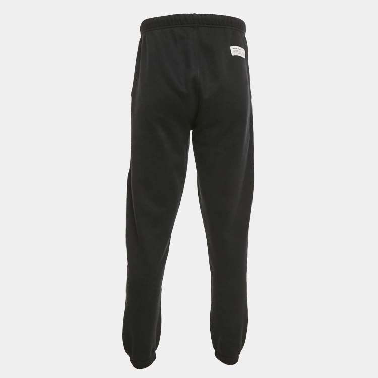 Pre Owned Heron Preston Black Printed Cotton Jogger Pants S