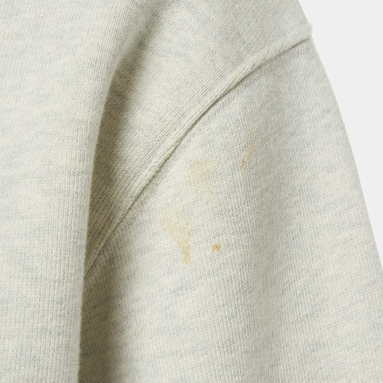 مملوكة مسبقًا Heron Preston Grey Printed Cotton Sweatshirt S