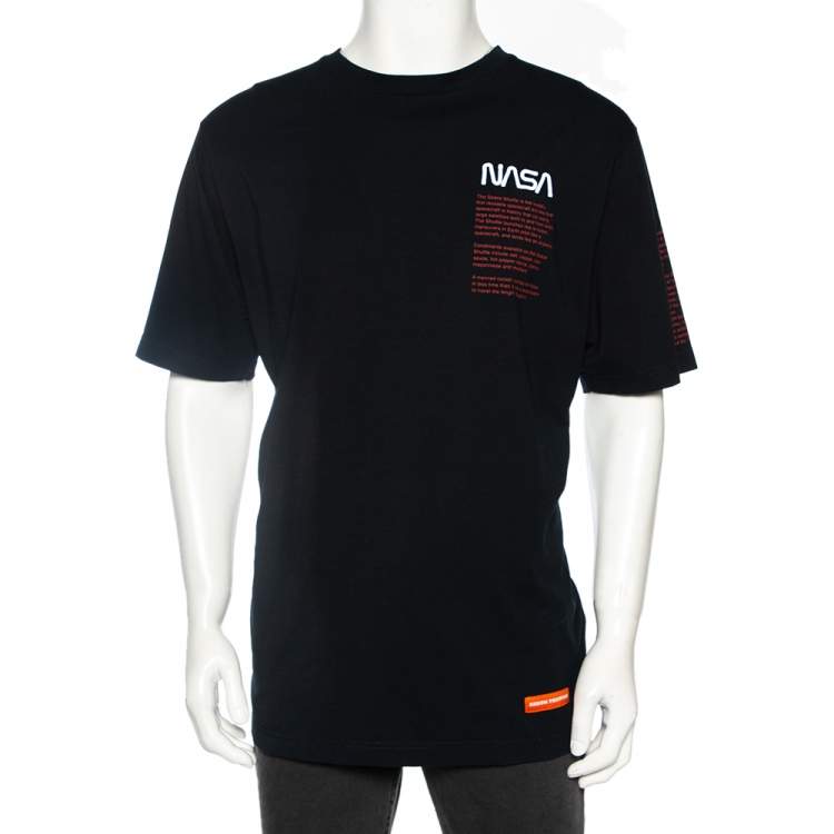 Heron Preston Black Cotton T-Shirt