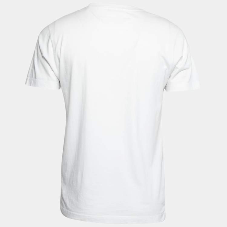 Pre Owned Heron Preston White NASA Print Cotton Short Sleeve T-Shirt S