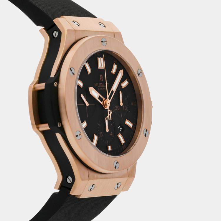 Pre Owned Hublot Black 18k Rose Gold Big Bang 301.PX.1180.RX Automatic Men's Wristwatch 44 mm