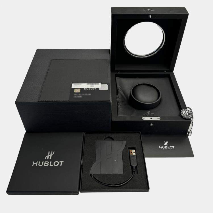 Pre Owned Hublot Black Ceramic King Power 701.CI.0170.RX Automatic Men's Wristwatch 48 mm
