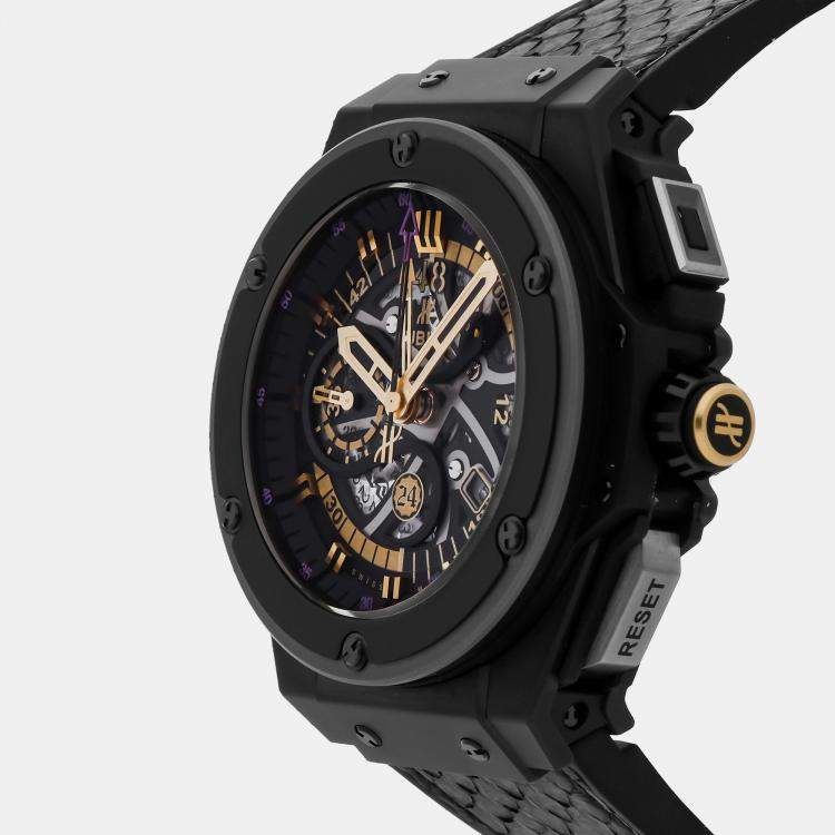 Pre Owned Hublot King Power Black Mamba Edition Chronograph 748.CI.1119.PR.KOB13 48 mm Automatic Men's Wristwatch 48MM