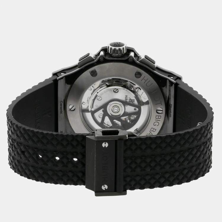 Pre Owned Hublot Big Bang Chronograph Black Magic 301.CX.130.RX 44 mm Automatic Chronograph Men's Wristwatch 44MM