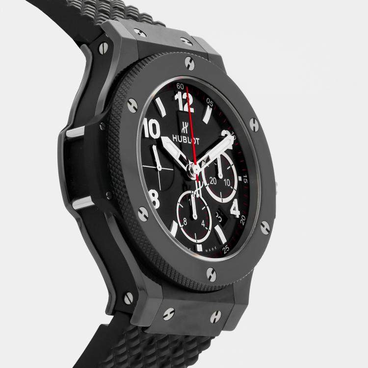 Pre Owned Hublot Big Bang Chronograph Black Magic 301.CX.130.RX 44 mm Automatic Chronograph Men's Wristwatch 44MM