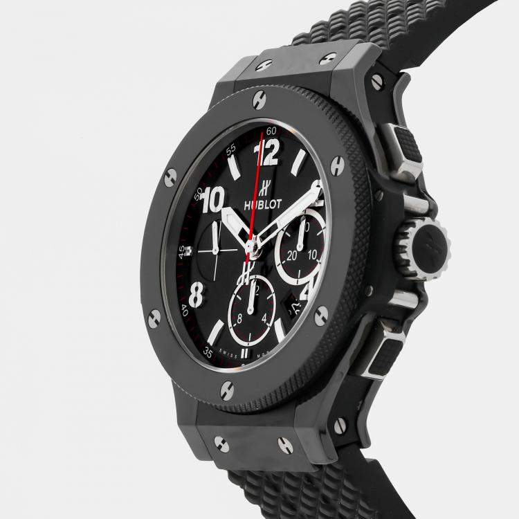 Pre Owned Hublot Big Bang Chronograph Black Magic 301.CX.130.RX 44 mm Automatic Chronograph Men's Wristwatch 44MM