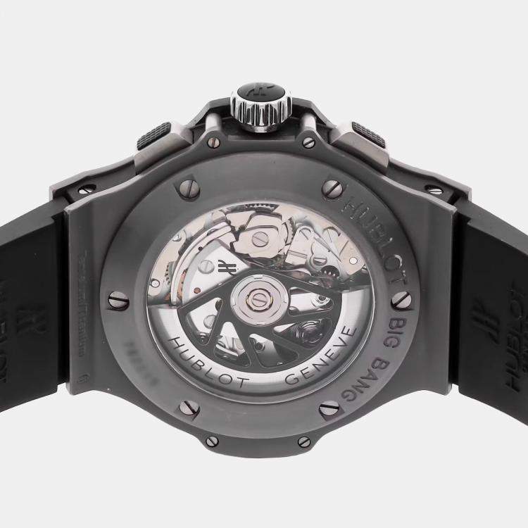Pre Owned Hublot Big Bang Chronograph 301.AI.460.RX Automatic Tantalum Grey Dial Men's Wristwatch 44mm