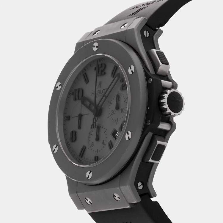 Pre Owned Hublot Big Bang Chronograph 301.AI.460.RX Automatic Tantalum Grey Dial Men's Wristwatch 44mm