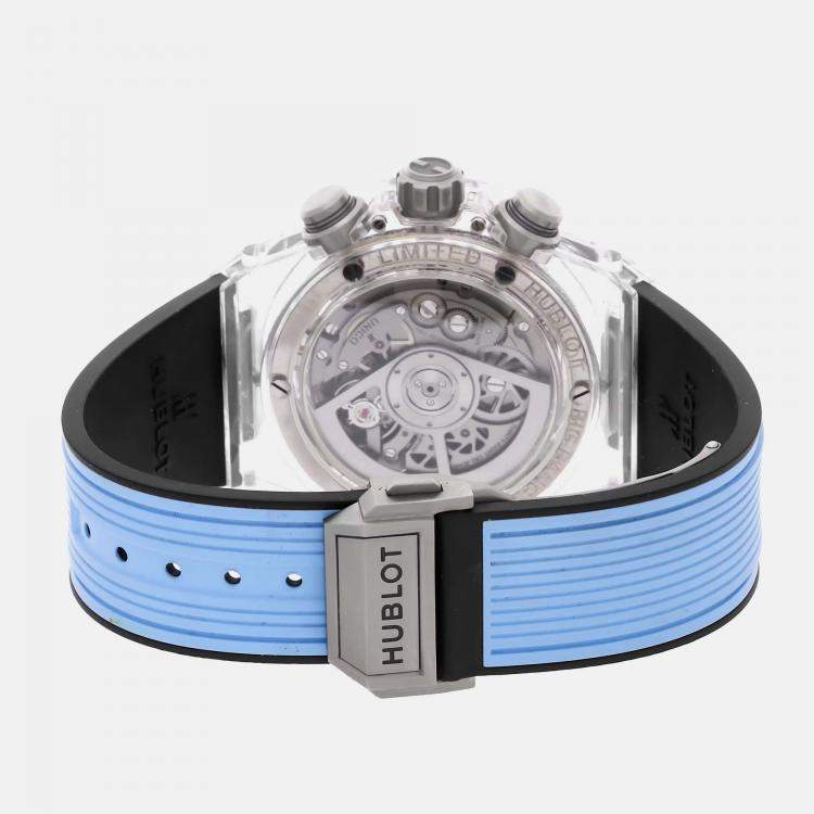 Pre Owned Hublot Big Bang Big Bang Unico Limited Edition 411.JX.4802.RT Automatic Sapphire Skeleton Dial Men's Wristwatch 45mm