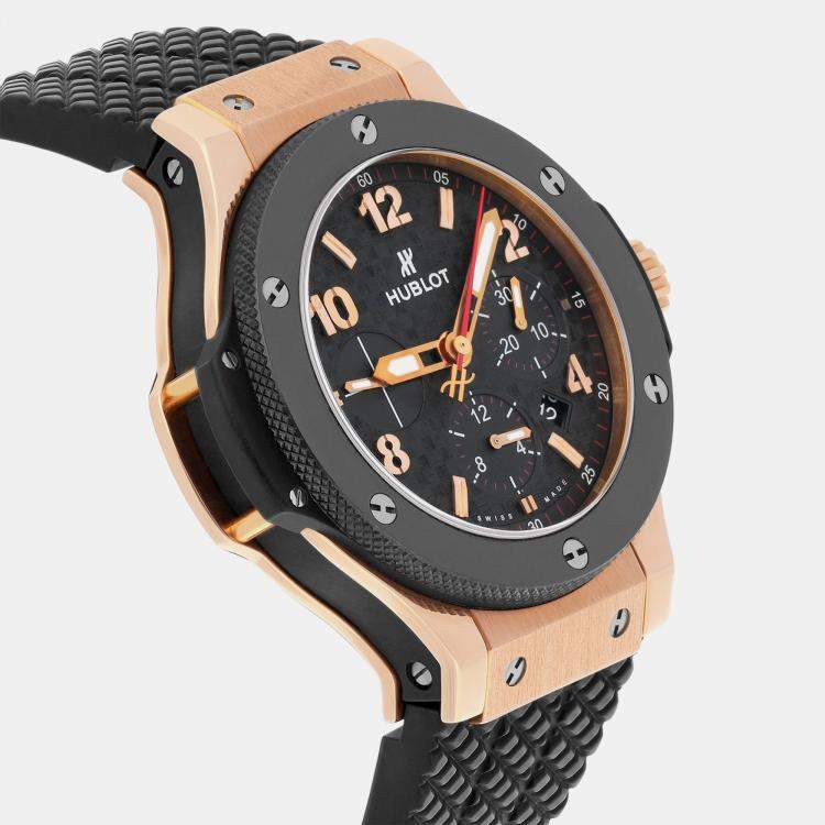 Pre Owned Hublot Big Bang 301.PB.131.RX Automatic Black Ceramic Men's Wristwatch 44 mm