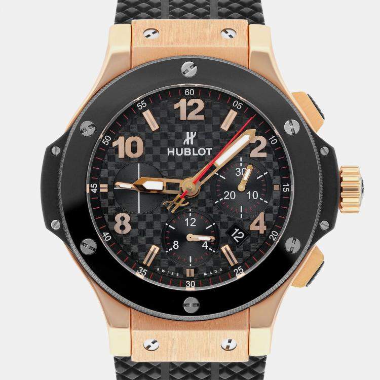 Pre Owned Hublot Big Bang 301.PB.131.RX Automatic Black Ceramic Men's Wristwatch 44 mm