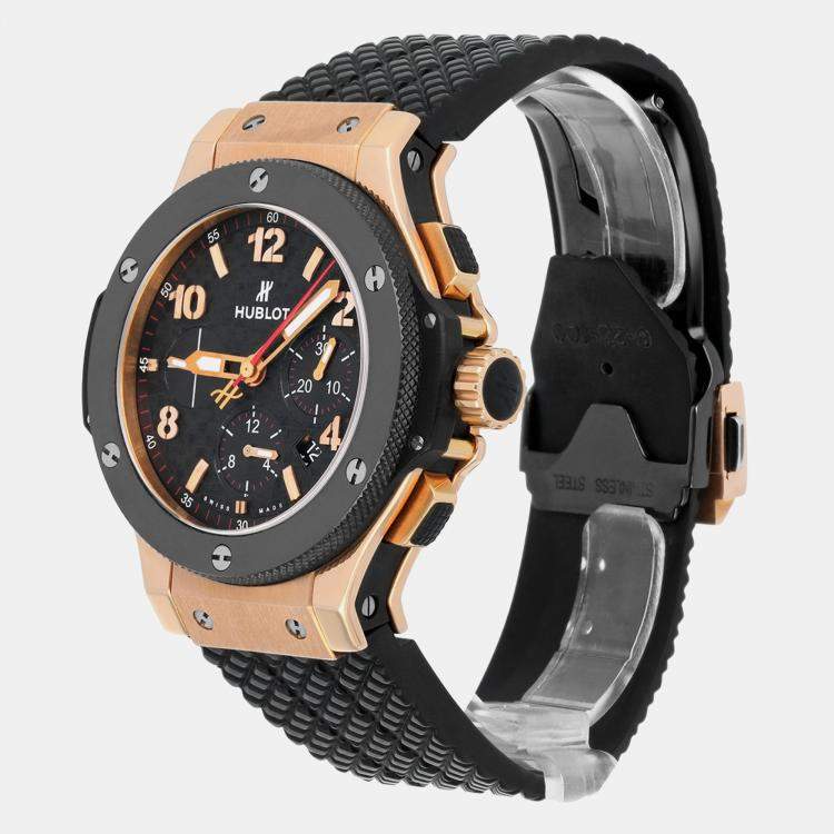 Pre Owned Hublot Big Bang 301.PB.131.RX Automatic Black Ceramic Men's Wristwatch 44 mm