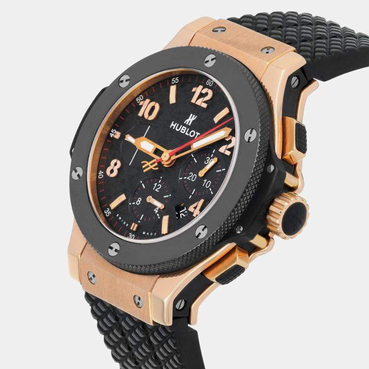 Pre Owned Hublot Big Bang 301.PB.131.RX Automatic Black Ceramic Men's Wristwatch 44 mm