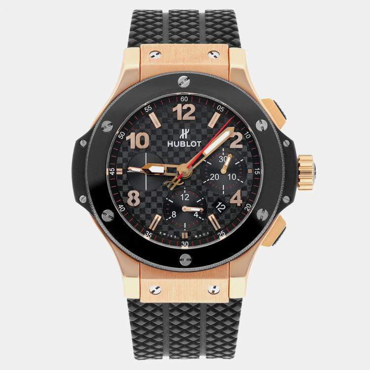 Pre Owned Hublot Big Bang 301.PB.131.RX Automatic Black Ceramic Men's Wristwatch 44 mm