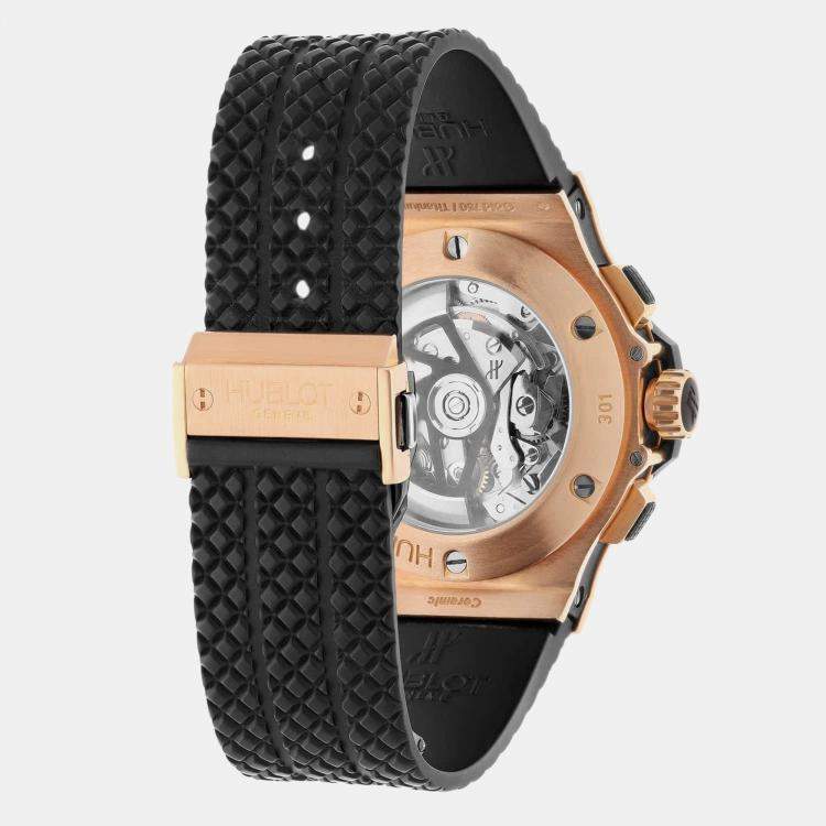 Pre Owned Hublot Big Bang 301.PB.131.RX Automatic Black Ceramic Men's Wristwatch 44 mm