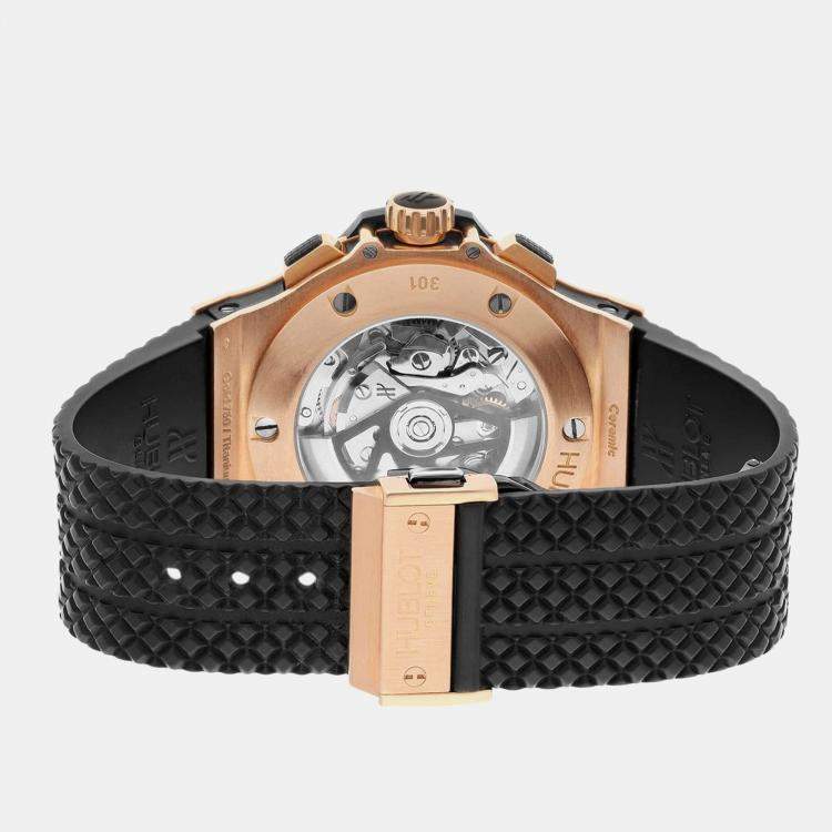 Pre Owned Hublot Big Bang 301.PB.131.RX Automatic Black Ceramic Men's Wristwatch 44 mm