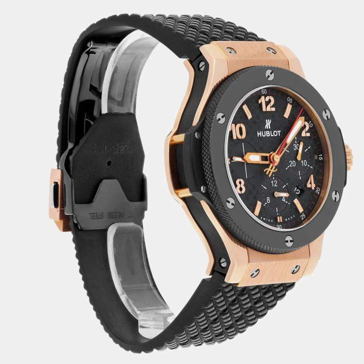 Pre Owned Hublot Big Bang 301.PB.131.RX Automatic Black Ceramic Men's Wristwatch 44 mm