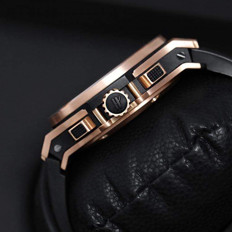 Pre Owned Hublot Big Bang 301.PX.1180.RX Automatic Black 18k Rose Gold Men's Wristwatch 44 mm