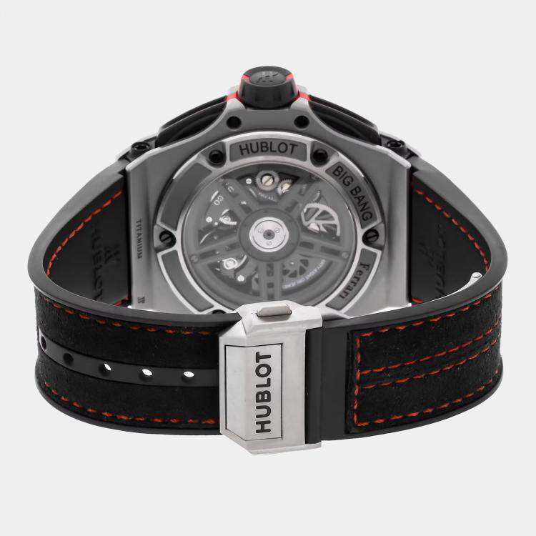 Pre Owned Hublot Big Bang 402.NX.0123.WR Automatic Black Titanium Men’s Wristwatch 42mm