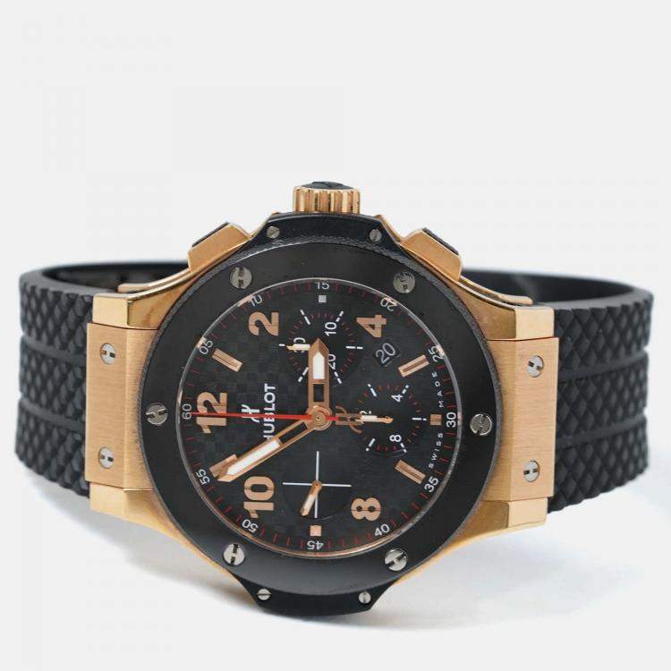 Pre Owned Hublot Big Bang 301.PB.131.RX Automatic Black 18K Rose Gold Ceramic Men’s Wristwatch 44 mm