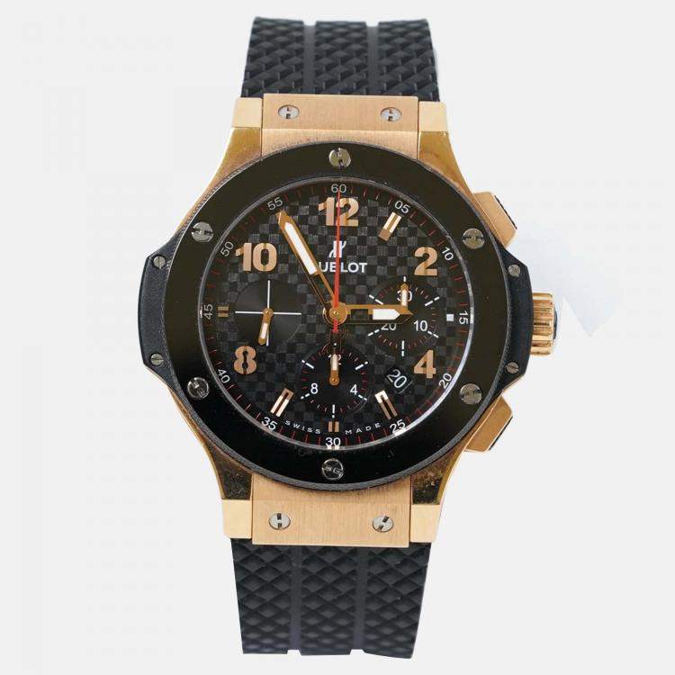Pre Owned Hublot Big Bang 301.PB.131.RX Automatic Black 18K Rose Gold Ceramic Men’s Wristwatch 44 mm