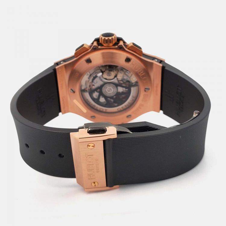 Pre Owned Hublot Big Bang 301PM1780RX Automatic Black Rose Gold Ceramic Men’s Wristwatch 44 mm