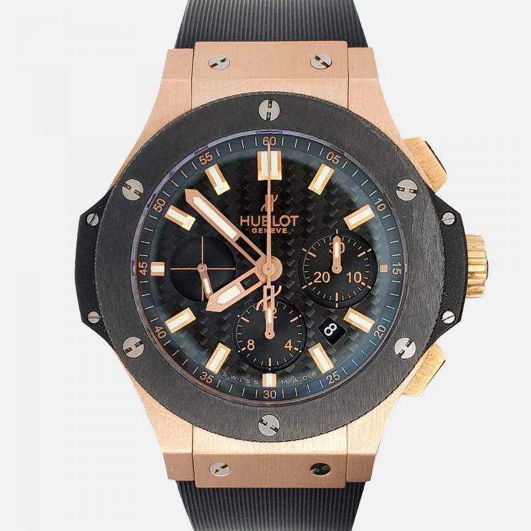 Pre Owned Hublot Big Bang 301PM1780RX Automatic Black Rose Gold Ceramic Men’s Wristwatch 44 mm