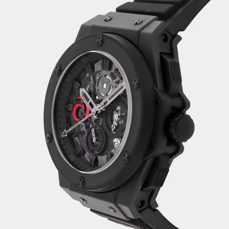 Pre Owned Hublot King Power 710.CI.0110.RX.AGI10 Automatic Black Ceramic Men’s Wristwatch 48 mm