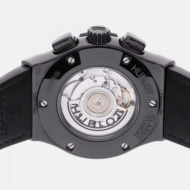Pre Owned Hublot Classic Fusion 525.CM.0170.RX Automatic Black Ceramic Men’s Wristwatch 45 mm